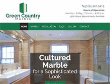 Tablet Screenshot of greencountrymarble.com